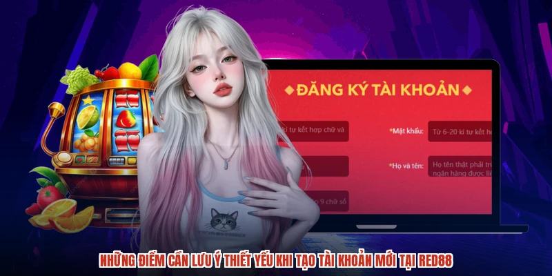 Những điểm cần lưu ý thiết yếu khi tạo tài khoản mới tại RED88